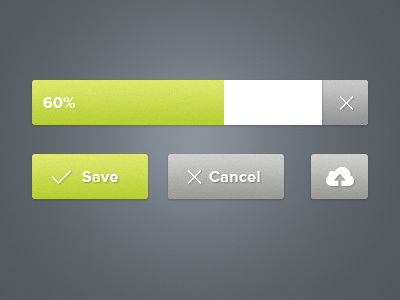 UI Style Sketch buttons ui uploader