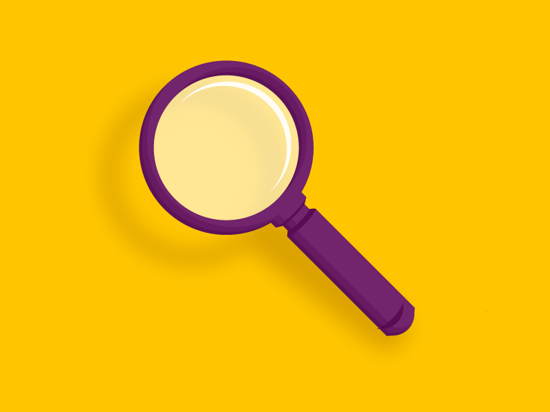 Magnifying Glass illustration icon magnifying glass