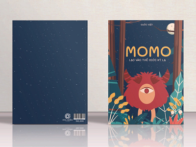 Momo book cover art cover design design flat illustration logo type typography vector