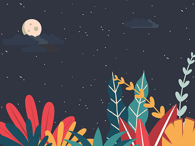 Momo landscape color design illustration landscape vector