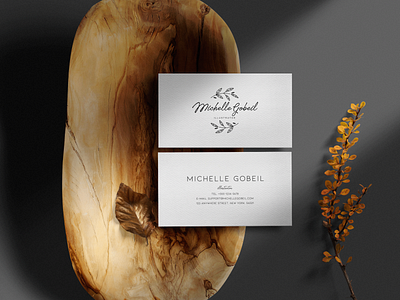 MichelleGobeil business card branding graphic design logo