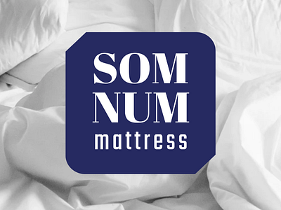 Som num mattress logo branding design graphic design logo vector