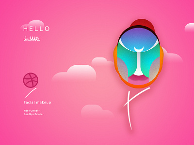 Hello Dribbble all day dribbble facail makeup hello saints