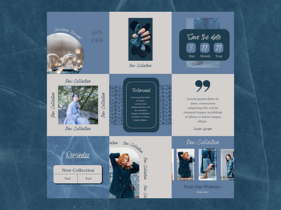 Fashion Store Instagram Puzzle Feed | Editable templates