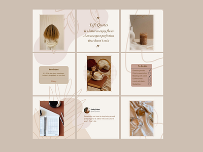 Boho Instagram Puzzle Template | Canva social media templates