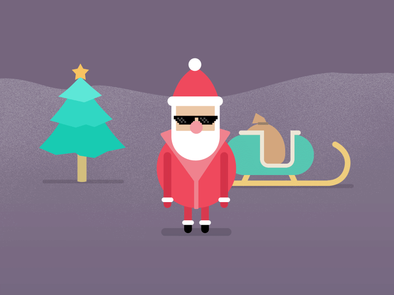 MERRY CHRISTMAS! *dabs* 2d animation character christmas dab design holidays illustration santa swag