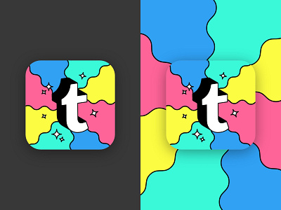 Tumblr App Icon app brand branding design graphic design icon illustration logo ui ux vector