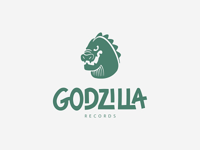 Logo Godzilla brand branding design graphic design icon illustration logo logo icon logotype monster reptile typography ui vector