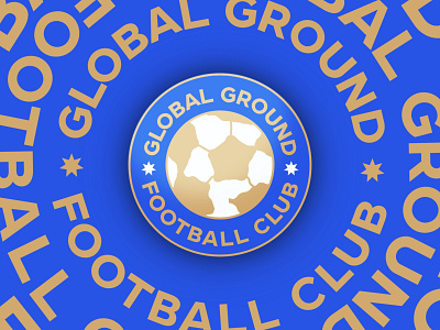 FC Global Ground - Logo Design brand branding design earth emblem football graphic design illustration label logo planet soccer sport sticker typography ui ux vector