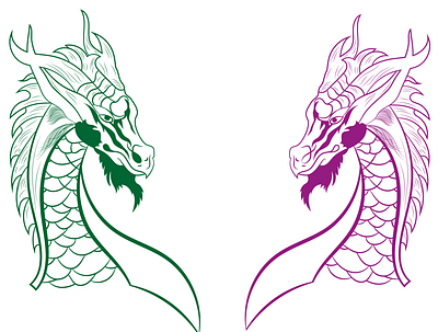 Dragon Line Art design designbyniher dragon graphic design illustration lineart lineartdesigner vector