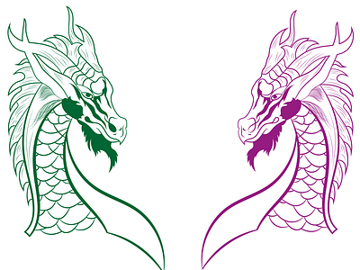 Dragon Line Art