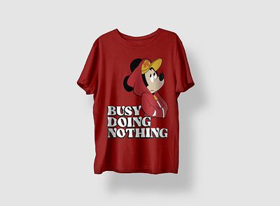 Busy Doing Nothing Funny T-shirt designbyniher graphic design illustration t shirt design tshirt typography design vector vector art