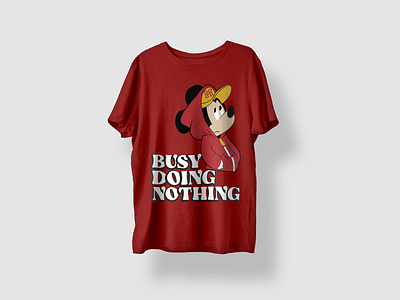 Busy Doing Nothing Funny T-shirt