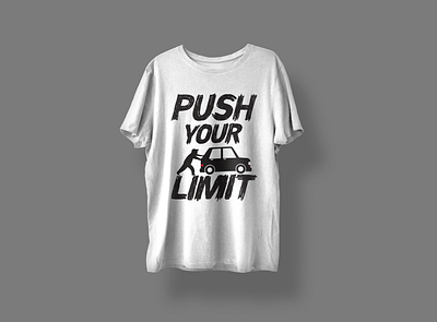 Push your limit t-shirt design designbyniher graphic design illustration push your limit t shirt design tshirt vector