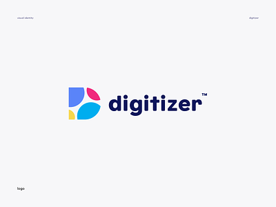 Logo Design for Digital Company app branding d graphic design lettermark d logo monogram monogram d shapes