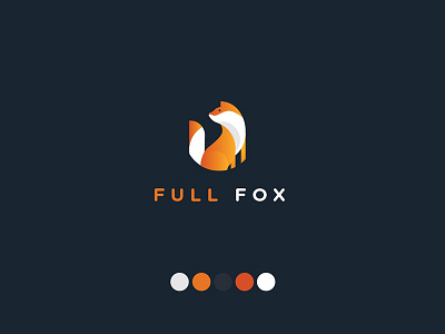 Ful Fox Logo animal fox foxy gaming orange