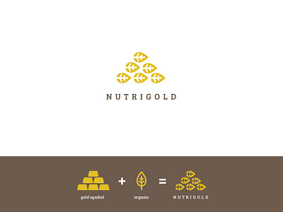 Premium organic logo bio gold leaf organic premium vegan