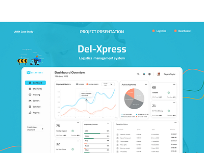 Logistics webapp dashboard app branding design ui ux