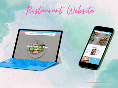 Restaurant Web Design - Fully Responsive Template animation atttractive design branding graphic design logo responsive ui ux web design website design