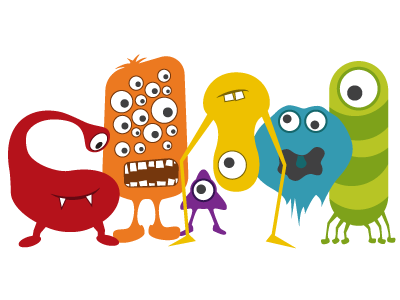 Monsters animation cartoon characters colorful creatures eyes fun halloween illustration monsters simple spooky toon