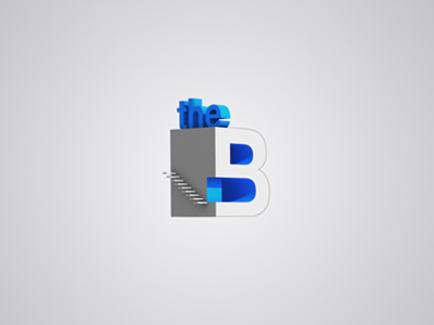 The Basement 3d clean clever creative icon illustration logo simple