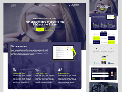 Web Design Concept for a SEO Agency