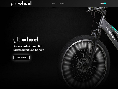 Webshop for a Bike Gadget branding elementor pro homepage shop web web design