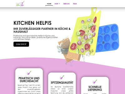 Homepage Web Design for a Household Gadget Brand