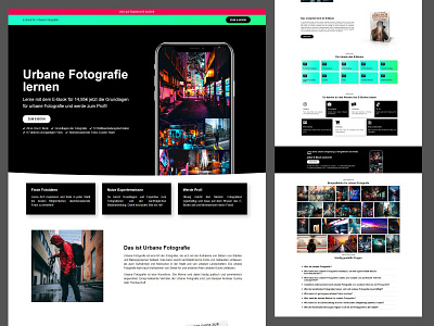 Landing Page Web Design for a Photography Course elementor pro homepage landing page web design
