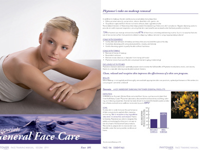 Skin Care Product and Training Catalog catalog grid layout manual multi page document typography