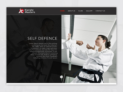 Karate Masters Landing Page WIP