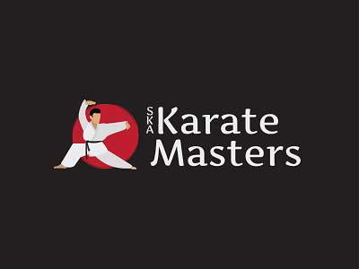 Karate Masters Branding branding dribbble identity illustration karate logo martial arts typography