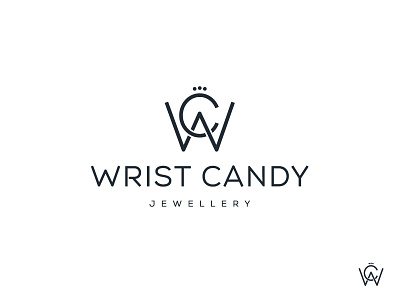 Wrist Candy Branding advertising boutique branding clean company content diamonds identity jewellery jewelry logo monogram