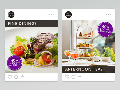 Amba Hotels Social Media Campaign concept digital food hotel identity instagram london marketing simplicity social media wip
