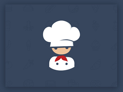 Bitesize Chef Branding branding cartoon chef food icon identity illustration logo