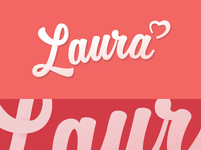 Laura Typography WIP blog branding digital identity laura logo name personal simplicity tag typography wip