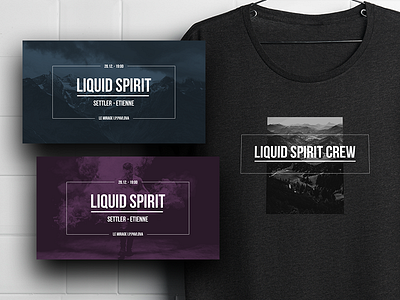 Liquid Spirit Crew - Branding cover crew design dj djs facebook cover liquid social sites spirit t shirt tshirt