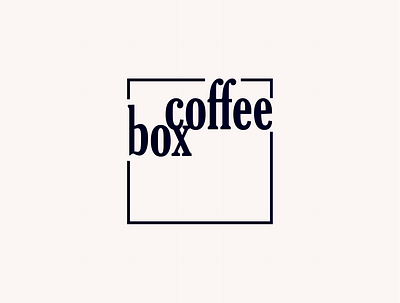 Coffee Box graphic design logo