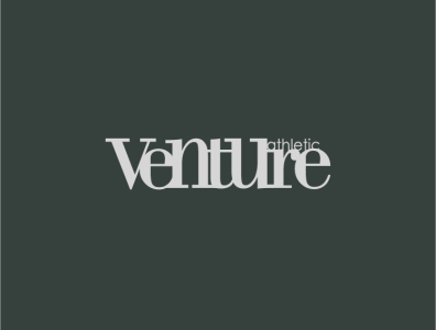 Venture design graphic design logo typography