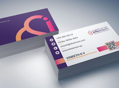infostream branding design graphic design illustration logo typography vector