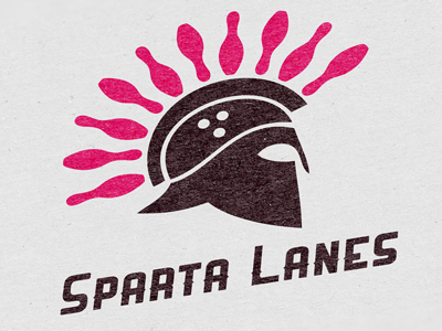 Sparta Lanes bowling branding identity logo logo design sparta sports