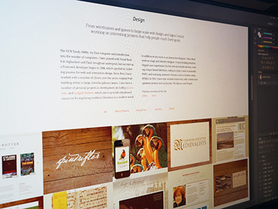 Portfolio Section clean layout portfolio sprightly ui web webdesign