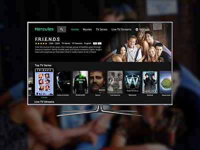Video Streaming Application for TV Screen 01