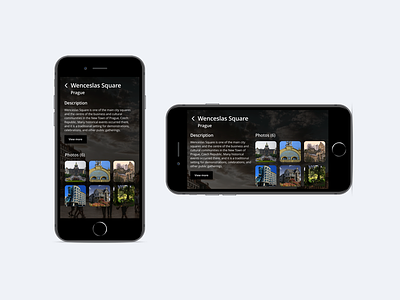 Content Page #01 content design dark theme mobile app ui visual design