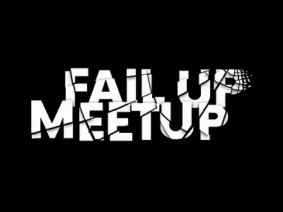 FailUp Meetup crash fail logo logotype meetup