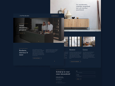 Landing Page - De Woonkeuken van Wouter branding design logo studio ui ux uxuidesign web webdesign