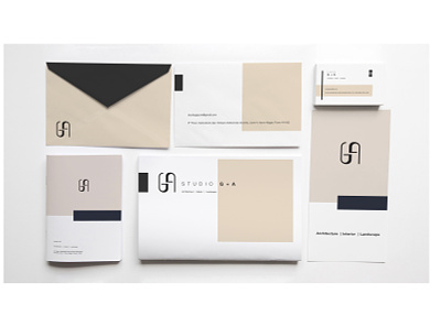 Identity - Studio G+A branding identity interior architecture logodesign negativespace plus