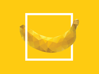 Square Banana banana graphic illustration