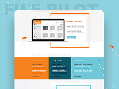 Website Concept file paper airplane typography web illustration website design
