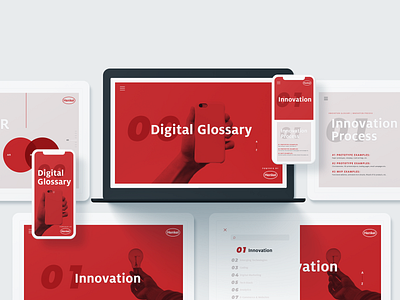 Henkel Digital Glossary design system ui ux website